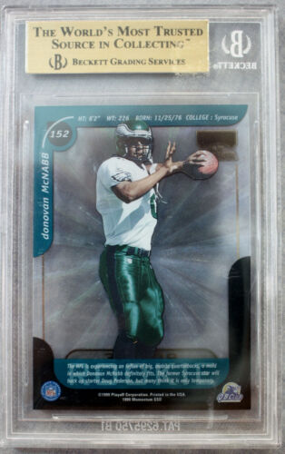 Donovan McNabb RC Eagles 1999 Playoff Momentum SSD Rookie #152 Gem Mint BGS 9.5 - Picture 2 of 2