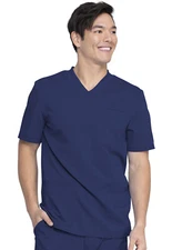 Dickies Scrub Men's Balance V-Neck Top DK845 NAV Navy Free Shipping