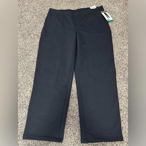 đź–¤Mondetta Fleece-Lined Straight Leg Pants Black Herringbone with side Pocketsđź–¤ - Picture 5 of 9