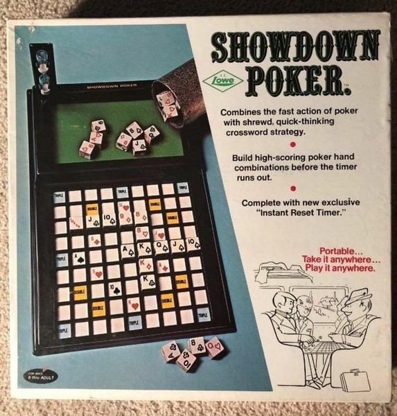 vintage 1971 showdown poker board game es lowe no 916 travel portable for sale online ebay