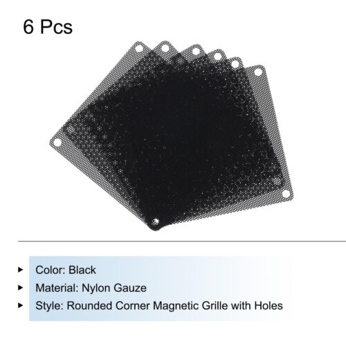 6PCS PC Dust Filter 90x90mm PVC Computer Case Cooler Dustproof Mesh Cover Fan... - Picture 3 of 4