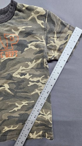 Gap Athletic Kids Boys T-Shirt Small 6-7 Green Camouflage Short Sleeve - Picture 8 of 10