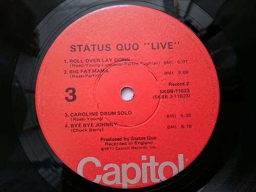 The Status Quo Live *US RARO COPERTINA DO-VINYL LP + INNERSLEEVES* 1977 CAPITOL* - Foto 10 di 11