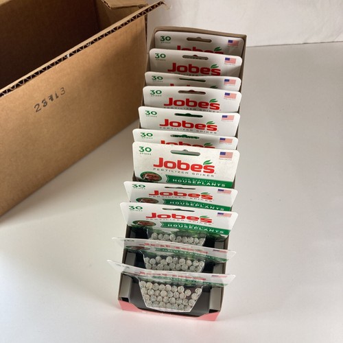 Jobes Houseplant Spikes Lot of 10 Packs 300 Sticks Plants Fertilizer Case Bulk - Picture 13 of 16