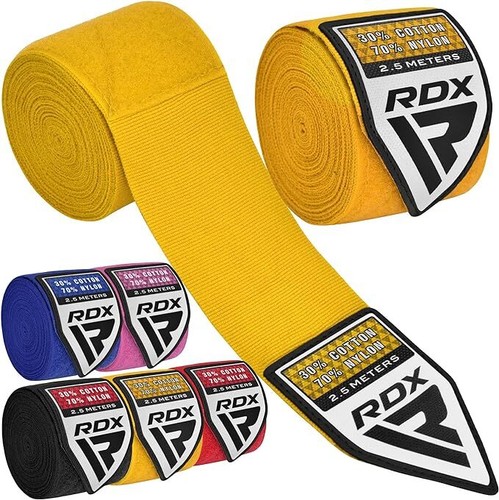 RDX Boxing Wraps Kids 2.5M Inner Gloves, Elasticated Thumb Loop Bandages MMA - Picture 15 of 40