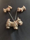 Antique Wooden Scottie Dogs Momma & Two Puppies — photo 7