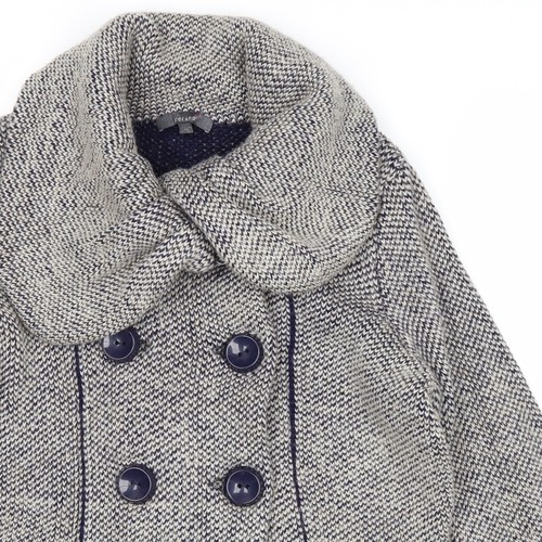 Marks & Spencer Womens Beige Acrylic Blend Pea Coat Size 12 - Picture 5 of 10