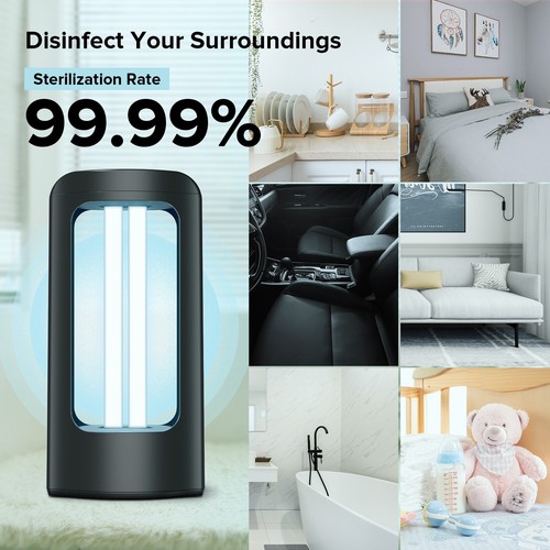 18W/27W/42W Cleaning Light UV Light Sanitizer With Remote Timer for Home School - Picture 13 of 30