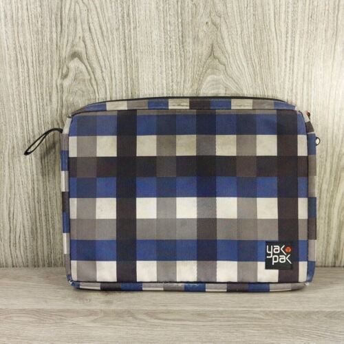 Yak Pak Laptop Bag Plaid Padded Laptop Device Carrying Case Arm Hand Tote VTG - Bild 1 von 4