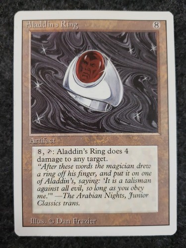 Aladdin's Ring Magic The Gathering 3rd Rev Rare MINT NEVER PLAYED MTG .(DS3D1K1) - Picture 13 of 20