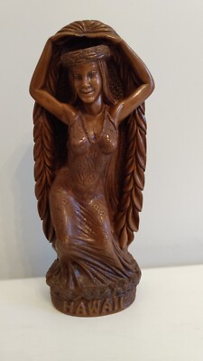 VTG Coco Joe's Tiki Woman Figurine Hawaii Hula Girl Statue