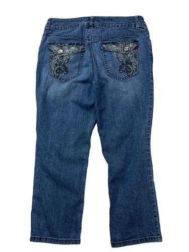 Chico’s Platinum Denim 0.5 Womens US Size 6 Ultimate Fit Capri Jeans - Picture 2 of 24