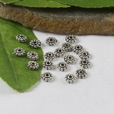 200 Pcs Tibetan Silver crafted gear spacer beads FC401