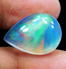 13.90 Ct Natural Ethiopian Fire Opal Certified Untreated Gemstone Play of Color