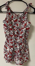 Vineyard Vines Girl Hibiscus Whale Sleeveless Scoop Neck Romper S 6/6x 