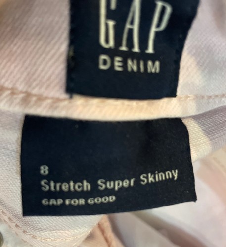Girls Gap For Tie Dye High Stretch Super Skinny Jeans Size 8 Adjustable Waist - Picture 8 of 8