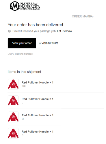 NEW Mamba & Mambacita Red Hoodie Pullover Kobe ✅100% AUTHENTIC, SHIPS IN 1 DAY✅ - Picture 4 of 4