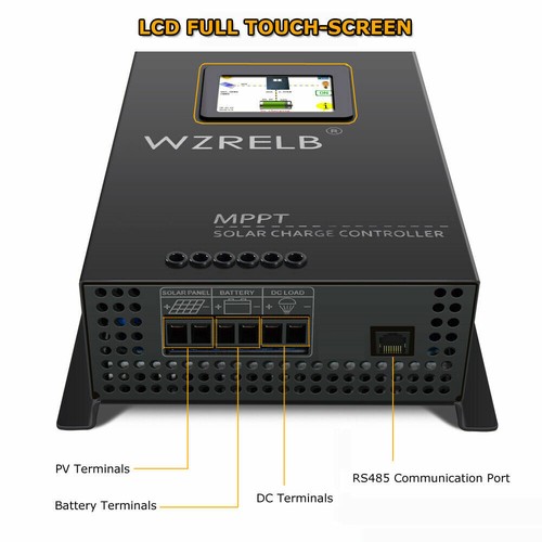 Controlador de carga solar 80A MPPT 12/24/36/48V regulador de batería hogar 170V máx. - Imagen 3 de 8