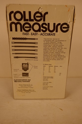 Vintage Ronco Roller Measure 1978 Rolling Tool 999 Feet As Seen On TV New In Box - Picture 4 of 4