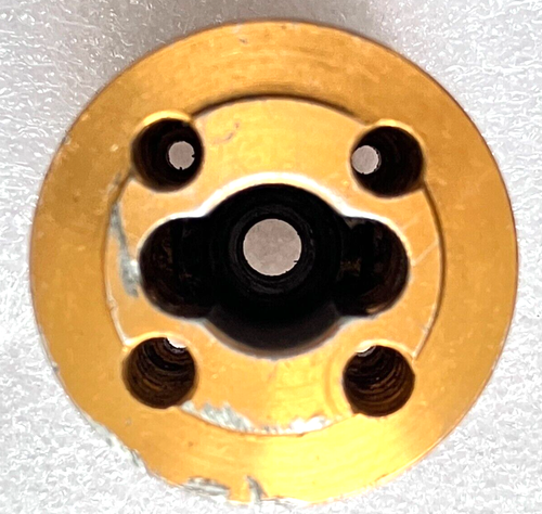Nitro Engine Kyosho GX-15 Gold Cylinder Head, top with excellent threads. #2 - Picture 3 of 3