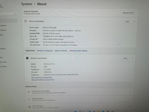 HP EliteDesk PC WiFi Core i5 (Turbo 3.70GHz) 500 GB HDD | Windows 11 - 8GB RAM - Picture 2 of 6