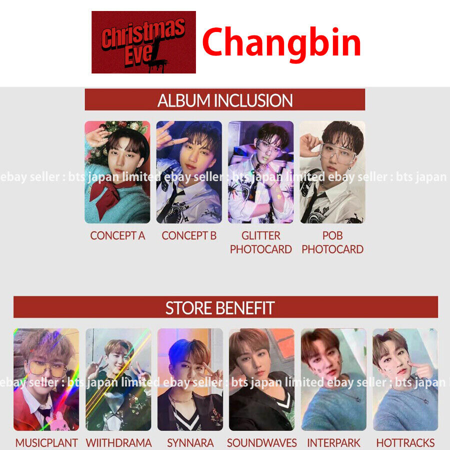 Stray Kids Changbin Christmas EveL Official Photocard Stray Kids Changbin Christmas EveL Official Photocard
