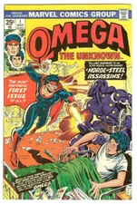 OMEGA THE UNKNOWN #1 6.0 // 1ST APPEARANCE OF OMEGA THE UNKNOWN MARVEL 1976