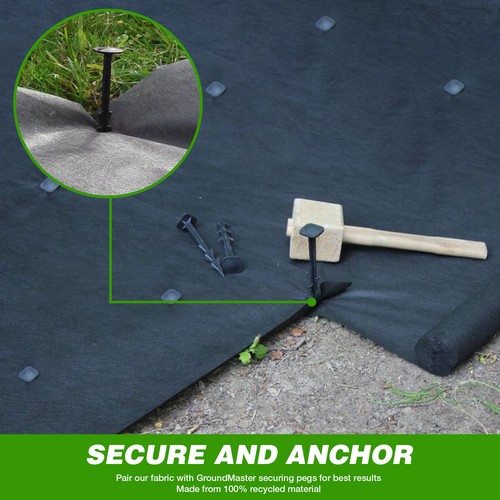 3M WIDE GROUNDMASTER WEED CONTROL FABRIC LANDSCAPE GROUND COVER MEMBRANE - Picture 16 of 25