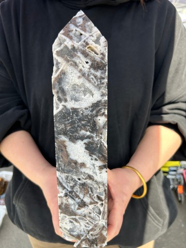 6lb Natural Sphalerite Druzy Mineral Sparkling Quartz Crystall Point Tower - Picture 8 of 14