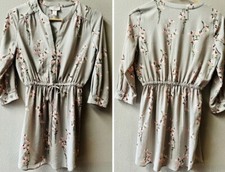 LOFT Outlet Floral Print Shirttail Hem Dress size XXSP