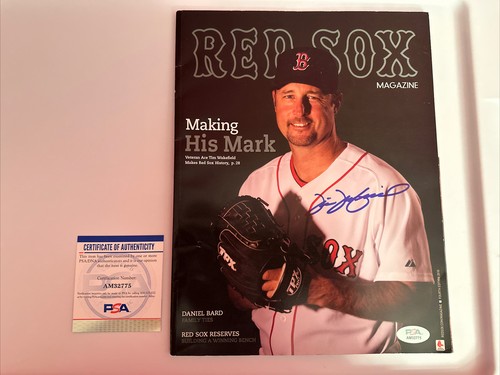TIM WAKEFIELD Signed Autograph Boston RED SOX MAGAZINE MLB Baseball Program PSA - Picture 1 of 5
