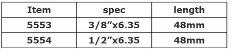 JTC-5554 1/4" BITS 1/2"x6.35 IMPACT BIT HOLDER; LENGTH: 48MM - Picture 2 of 3