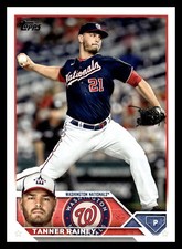 2023 Topps  #80 Tanner Rainey Washington Nationals