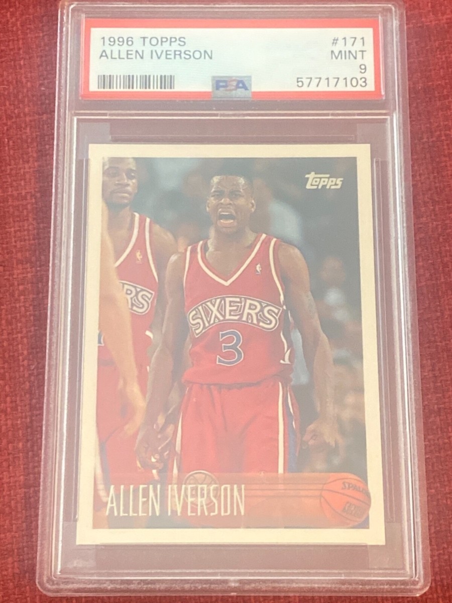 Allen Iverson 1996 96-97 topps rookie card #171 psa 9 | eBay