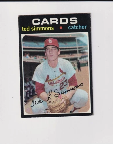 1971 Topps #117 Ted Simmons Rookie