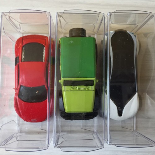 Vitrina de plástico de PVC para automóvil a escala 1/64 modelo de automóvil cajas transparentes - Imagen 20 de 21