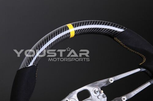 ORIGINALE FIBRA DI CARBONIO ALCANTARA Volante per Porsche Boxster Cayman 991 718 - Foto 9 di 12