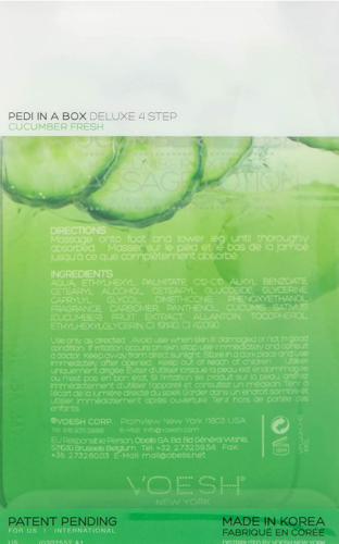 VOESH Pedi en una caja de lujo 4 pasos pedicura spa conjunto 4 en 1 - pepino fresco - Imagen 2 de 3