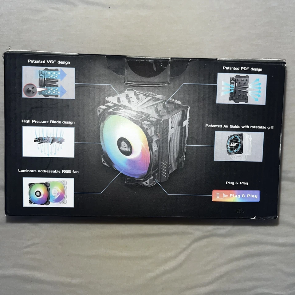 Enermax ETS-T50 Axe Addressable RGB CPU Air Cooler 230W+ TDP for Intel/AMD Unive - Image 2 of 4