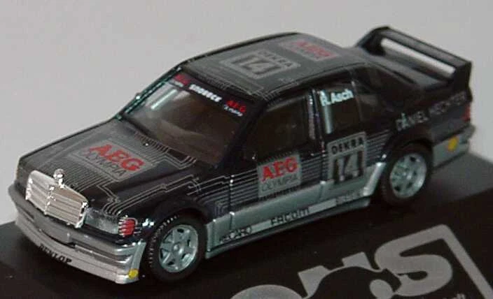 1:87 Mercedes-Benz 190E Evo I DTM 1990 Snobeck AEG 14 Roland Asch - Herpa 3522 - Image 2 of 3