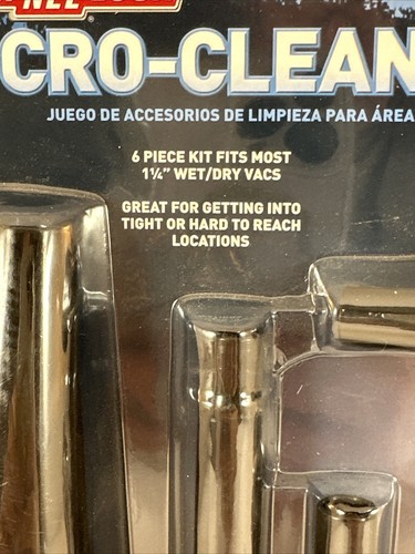 Micro Kit di Pulizia, Aspirapolvere Bagnato/Asciutto, 6 Pezzi, Marca ChannelLock, Nuovo (WW) - Foto 2 di 6