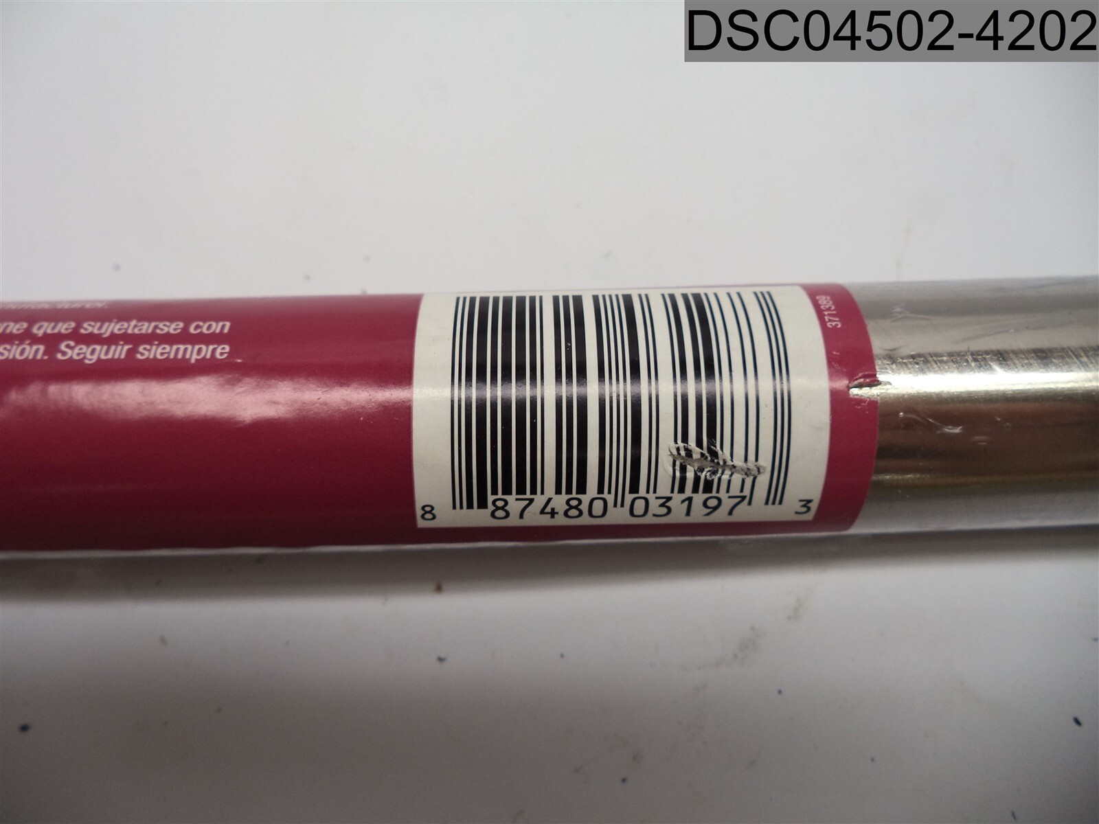 Home Depot Downrod Extension, Brushed Nickel, L 24" X 3/4" dia, Model# 803197