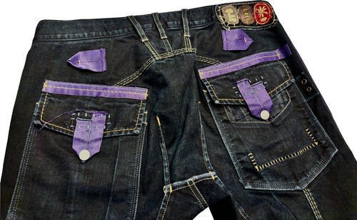 Sublime pantalon déstructuré en jean ruban violet Marithé et François Girbaud - Imagen 10 de 16