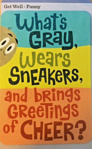 FUNNY GET WELL Card, HUMOR Thinking of YOU,GETWELL, Choice of 15 Hallmark 152 - Picture 20 of 39