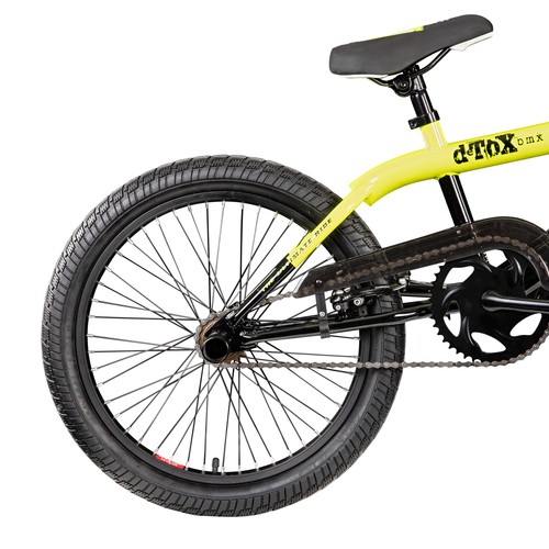 BMX Freestyle 20 Zoll Kinderrad deTox Big Shaggy Jugendliche unisex schwarz/gelb - Bild 4 von 4