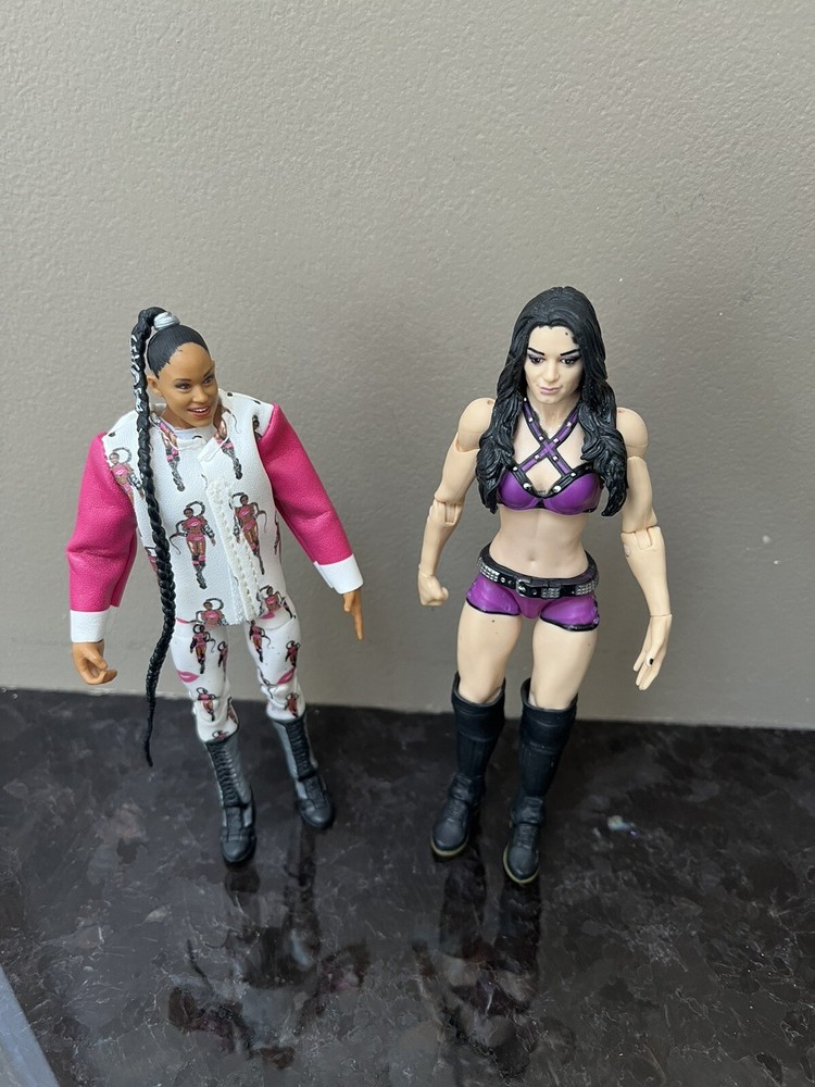 WWE Mattel Elite 34 Paige Saraya 81 Bianca Belair Wrestling Figures AEW