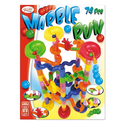 Marble Run Construcción Toy Race Building Set Coaster Track Toyrific Deluxe 74pc - Imagen 2 de 2
