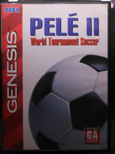 Sega Genesis Pele 2 World Tournament Soccer Sport Box, Cart & Manual - TESTED!