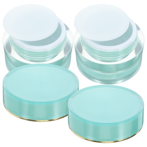 2 Pcs Acrylic Cream Jar Small Portable Container Travel Empty Jars