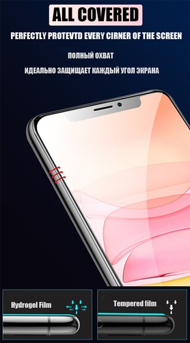 3x Soft Hydrogel Film Vollabdeckung Klar Gel Displayschutzfolie für Huawei iPhone - Bild 10 von 13